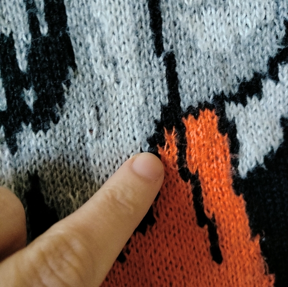 Black Halloween Cat Sweater - Picture 3 of 4